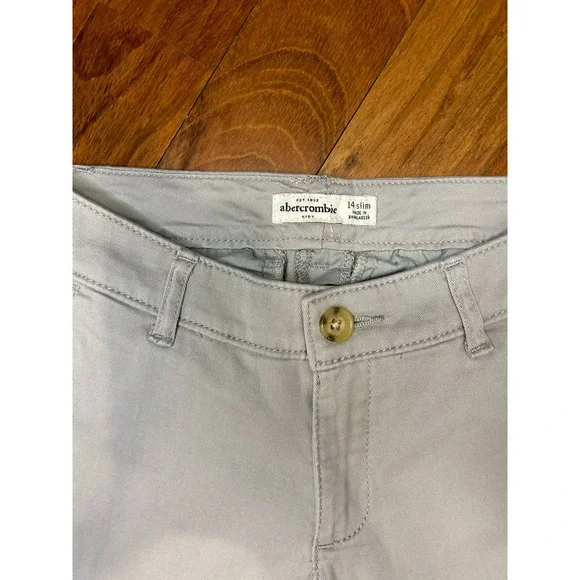 Abercrombie Kids Gray Pants Size 14 Slim - Picture 2 of 3